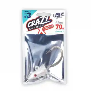 Fiiish CSE220 CSE538 1 Tete Plombee X-Strong 70gr Blanc/Oeil Jighead