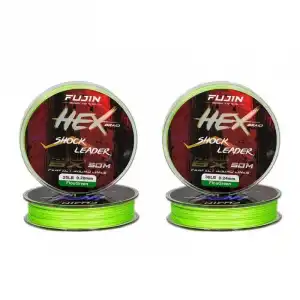 Fujin Hex Braid 8x 50mt Fluo Green PE İP Shock Leader