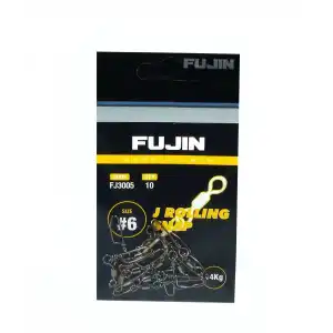 Fujin J Rolling Snap Bilyalı Kilitli Klips Black Nickel
