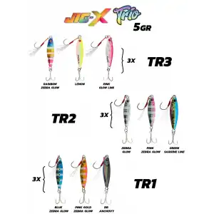 Fujin Jig-X Trio 3lü Micro Jig 5gr