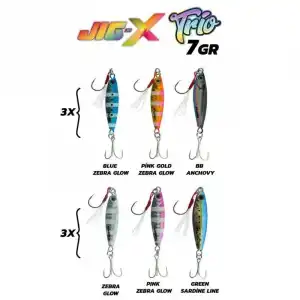 Fujin Jig-X Trio 3lü Micro Jig 7gr