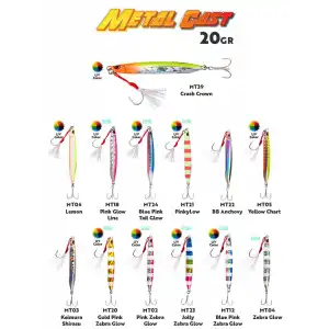 Fujin Metal Cast 20gr Light Jig Metal Yem