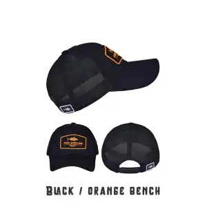 Fujin Pro Angler Black + Orange Bench Şapka
