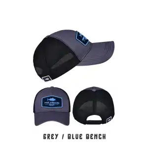 Fujin Pro Angler Grey + Blue Bench Şapka