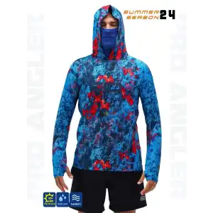 Fujin Pro Angler S24 Buff&Hoodie Red Reef