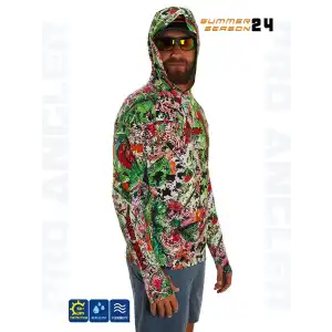 Fujin Pro Angler S24 Hooded Makai Green Red