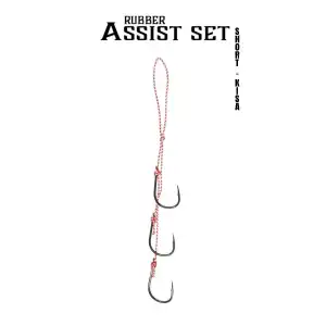 Fujin Rubber Üç Kancalı Assist Set - Short Size-Kısa H21-02