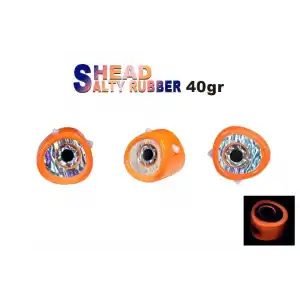 Fujin Salty Rubber Head 40gr Kafa 05 Orange 3D Eye