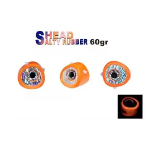 Fujin Salty Rubber Head 60gr Kafa 05 Orange  3D Eye