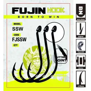 Fujin SSW Delikli Kaynaklı Çapraz  Octopus Kancası