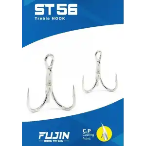 Fujin ST56 Üçlü Maket Balık İğnesi Nickel