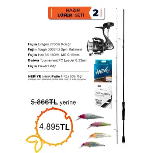 Hazır Lüfer Olta Takımı - Fujin