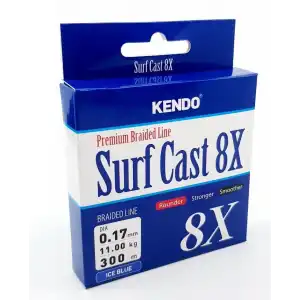 Kendo Surf Cast 8X Fighting 300 mt Örgü İp Misina ( Ice Blue)