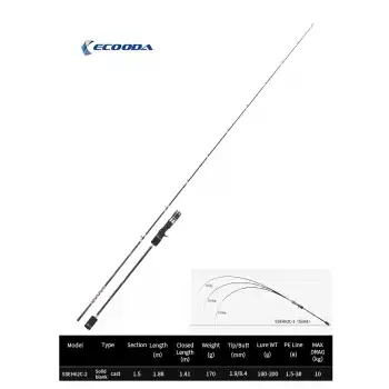 Ecooda Haiz Solid 188cm 100-200g Slow Jigging Kamışı