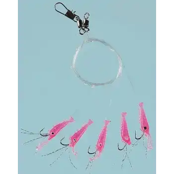 Fladen Living Shrimp Mezgit 5 Köstek Hazır Takım