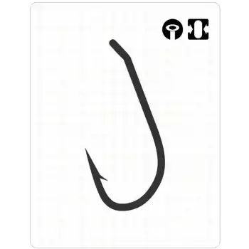 Fudo 2801 Slider Carp Black Nikel Sazan İğnesi