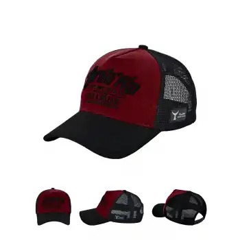 Fujin BTW Trucker Şapka Black Burgundy