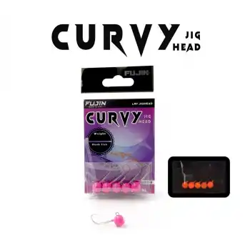 Fujin Curvy Pink Glow Jig Head