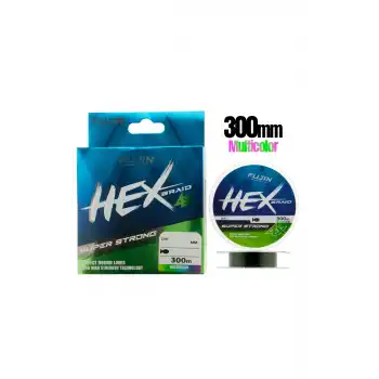 Fujin Hex Braid 4x 300mt Multicolor PE İp Misina
