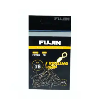 Fujin J Rolling Snap Bilyalı Kilitli Klips Black Nickel