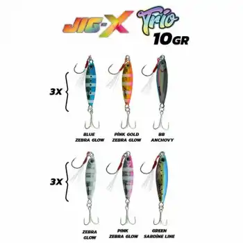 Fujin Jig-X Trio 3lü Micro Jig 10gr