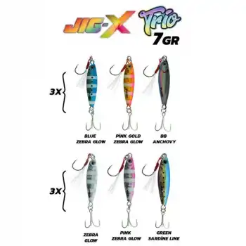 Fujin Jig-X Trio 3lü Micro Jig 7gr