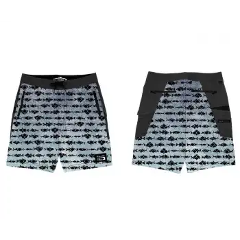 Fujin Performance Short Aqua Blue Fish