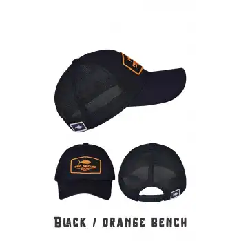 Fujin Pro Angler Black + Orange Bench Şapka
