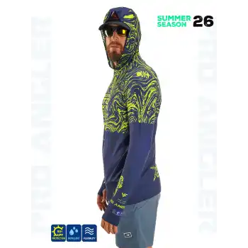 Fujin Pro Angler S26 Hooded Izohips Blue Green
