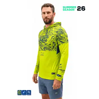Fujin Pro Angler S26 Hooded Izohips Green Blue