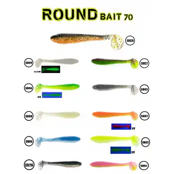 Fujin Round Bait 70mm Silikon Balık