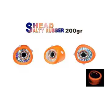 Fujin Salty Rubber Head 200gr Kafa 05 Orange  3D Eye
