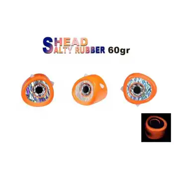 Fujin Salty Rubber Head 60gr Kafa 05 Orange  3D Eye