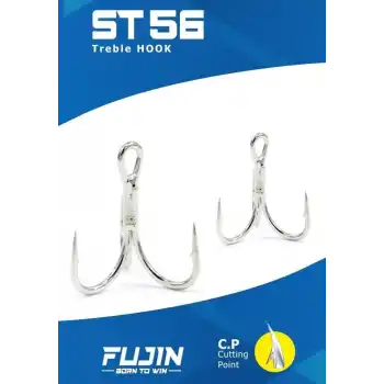 Fujin ST56 Üçlü Maket Balık İğnesi Nickel