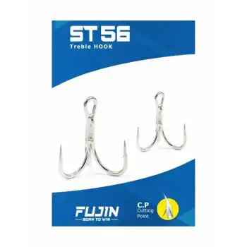 Fujin ST56 Üçlü Maket Balık İğnesi Nickel