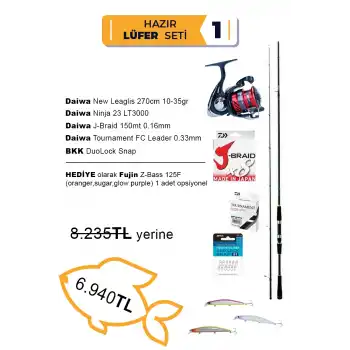Hazır Lüfer Olta Takımı - Daiwa