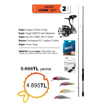 Hazır Lüfer Olta Takımı - Fujin