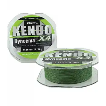 Kendo Dyneema 4 Örgü İp Misina 120Mt (Green)