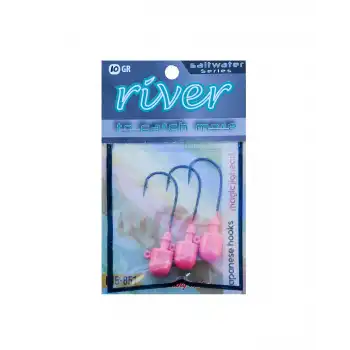 RIVER MAGIC JIG HEAD PINKGLOW , 3P