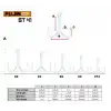 Fujin ST41 Üçlü Maket Balık İğnesi Nickel