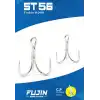 Fujin ST56 Üçlü Maket Balık İğnesi Nickel