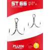 Fujin ST66 Üçlü Maket Balık İğnesi Nickel