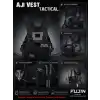Fujin Tactical Vest Black Balıkçı Çantası