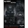 Fujin Tactical Vest Indigo Balıkçı Çantası