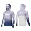 RYUJI UV PERFORMANCE HOODIE SHIRT+NECK, NAVY BLUE
