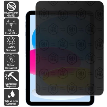 Apple iPad Pro 12.9 5. Nesil A2462 Ekran Koruyucu Nano Kırılmaz - Hayalet