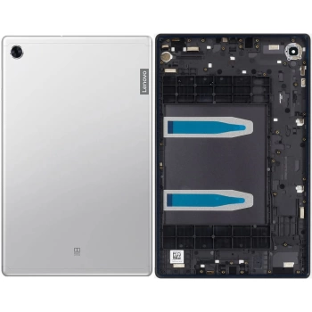 Lenovo Tab M10 TB-X306V Arka Pil Kapağı Kasa Gümüş