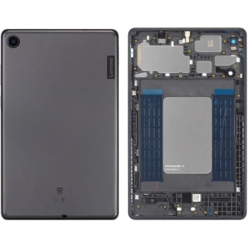 Lenovo Tab M8 TB-8506 Arka Pil Kapağı Kasa Koyu Gri