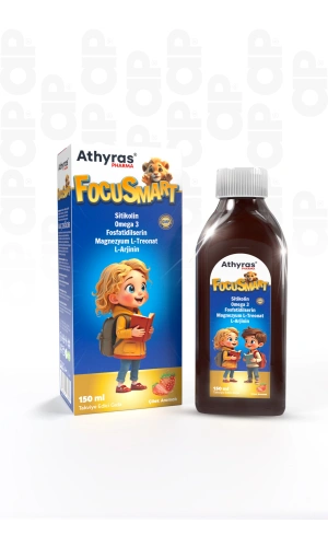 FocuSmart Sitikolin, Omega-3 İçeren Şurup 150 ml