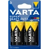 Büyük Pil - D Super Heavy Duty Çinko Karbon Blister 2 li